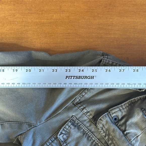 Levis Jacket Mens M Olive Green Quilted Lined Trucker Chore Military - Picture 16 of 16